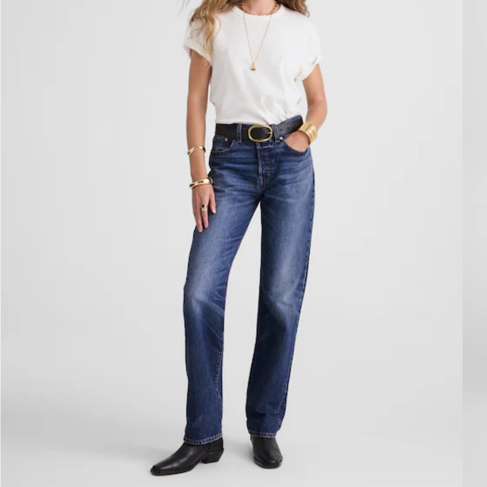 MADEWELL Dakota Longline Straight Jean, size 33